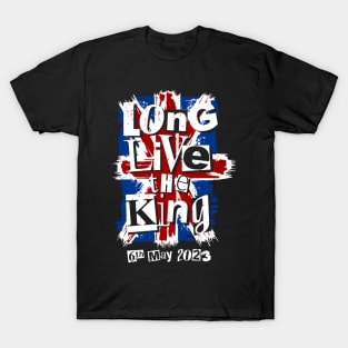 King Charles III Coronation Long Live the King Punk T-Shirt